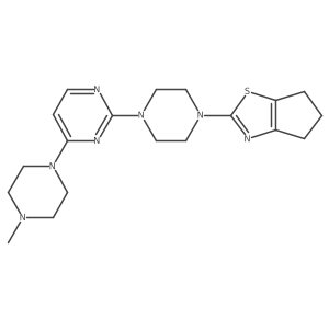 2-(4-{4H,5H,6H-cyclopenta[d][1,3]thiazol-2-yl}piperazin-1-yl)-4-(4-methylpiperazin-1-yl)pyrimidine Structure