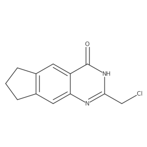 2-chloromethyl-3,4,7,8-tetrahydro-6H-cyclopenta[g]quinazolin-4-one Structure