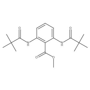 Methyl 2,6-bis[(2,2-dimethyl-1-oxopropyl)amino]benzoate结构式