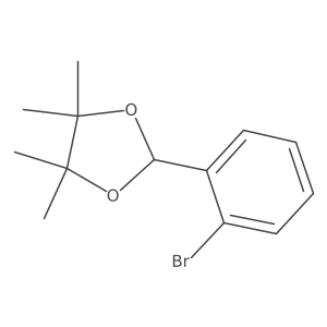 2-(2-Bromophenyl)-4,4,5,5-tetramethyl-1,3-dioxolane Structure