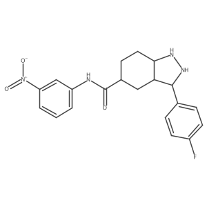 1h-Indazole-5-carboxamide,3-(4-fluorophenyl)-n-(3-nitrophenyl)-结构式
