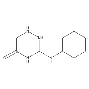 3-(Cyclohexylamino)-1,2,4-triazinan-5-one结构式