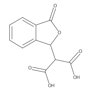 2-(1,3-Dihydro-3-oxo-1-isobenzofuranyl)propanedioic acid结构式
