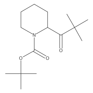 tert-Butyl 2-pivaloylpiperidine-1-carboxylate Structure
