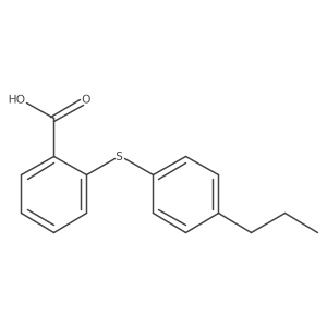 Benzoic acid,2-[(4-propylphenyl)thio]-结构式