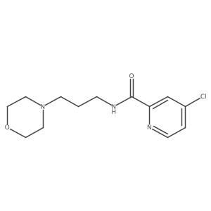 4-chloro-N-(3-morpholin-4-ylpropyl)pyridine-2-carboxamide结构式