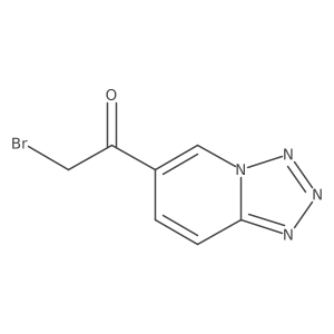 6-Bromoacetyltetrazolo[1,5-a] pyridine结构式