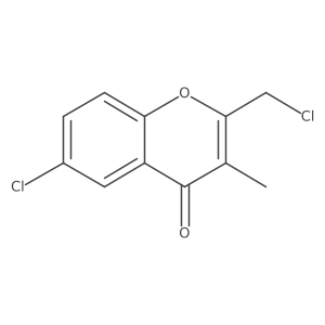 6-Chloro-2-(chloromethyl)-3-methylchromen-4-one结构式