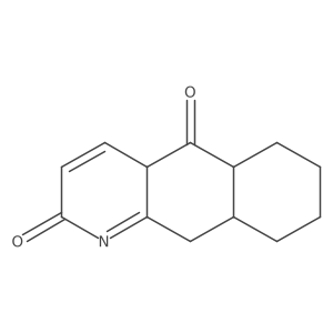 4a,5a,6,7,8,9,9a,10-Octahydrobenzo[g]quinoline-2,5-dione Structure