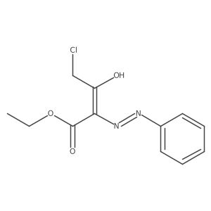Ethyl 4-chloro-3-oxo-2-(phenylhydrazono)butyrate结构式