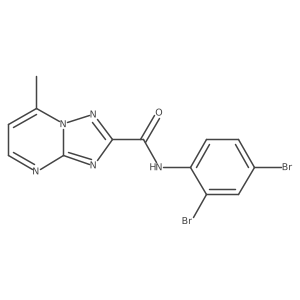 N-(2,4-Dibromophenyl)-7-methyl[1,2,4]triazolo[1,5-a]pyrimidine-2-carboxamide Structure