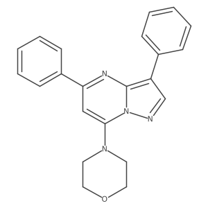 4-(3,5-Diphenylpyrazolo[1,5-a]pyrimidin-7-yl)morpholine Structure