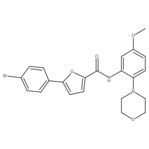 5-(4-bromophenyl)-N-[5-methoxy-2-(4-morpholinyl)phenyl]-2-furamide Structure