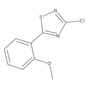 3-Chloro-5-(2-methoxyphenyl)-1,2,4-thiadiazole结构式