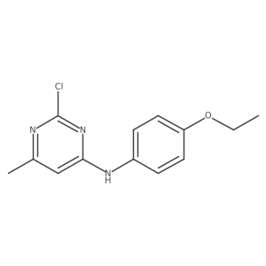 2-chloro-N-(4-ethoxyphenyl)-6-methylpyrimidin-4-amine结构式