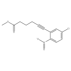 Methyl 6-(5-chloro-2-nitrophenyl)hex-5-ynoate结构式