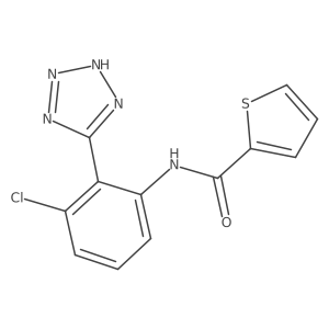 n-[3-Chloro-2-(1h-tetrazol-5-yl)phenyl]thiophene-2-carboxamide结构式