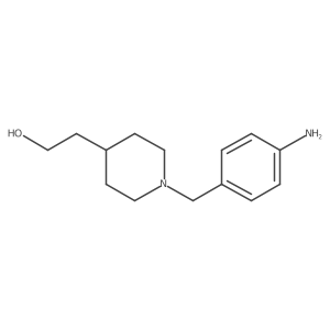 2-(1-(4-Aminobenzyl)piperidin-4-yl)ethan-1-ol结构式