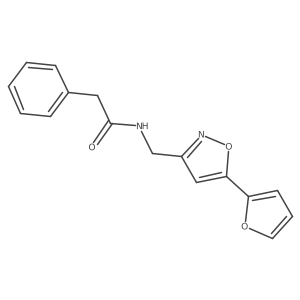 N-((5-(furan-2-yl)isoxazol-3-yl)methyl)-2-phenylacetamide Structure
