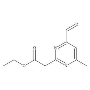 Ethyl (4-formyl-6-methylpyrimidin-2-YL)acetate Structure