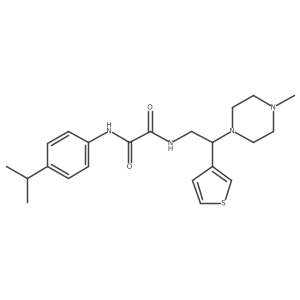 N1-(4-isopropylphenyl)-N2-(2-(4-methylpiperazin-1-yl)-2-(thiophen-3-yl)ethyl)oxalamide Structure