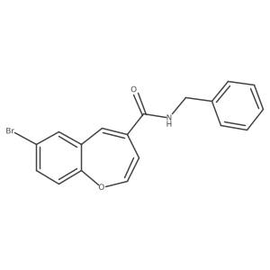 N-benzyl-7-bromo-1-benzoxepine-4-carboxamide结构式