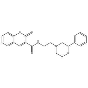 2-oxo-N-(2-(2-phenylmorpholino)ethyl)-2H-chromene-3-carboxamide结构式
