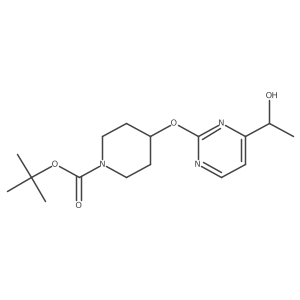 Tert-butyl 4-[4-(1-hydroxyethyl)pyrimidin-2-yl]oxypiperidine-1-carboxylate Structure