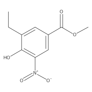 Methyl 3-ethyl-4-hydroxy-5-nitrobenzoate结构式