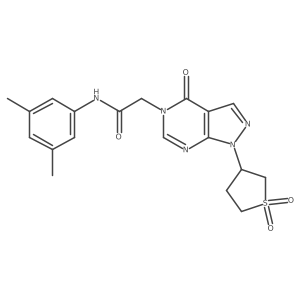 N-(3,5-dimethylphenyl)-2-(1-(1,1-dioxidotetrahydrothiophen-3-yl)-4-oxo-1H-pyrazolo[3,4-d]pyrimidin-5(4H)-yl)acetamide Structure