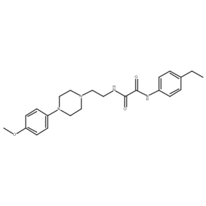 N1-(4-ethylphenyl)-N2-(2-(4-(4-methoxyphenyl)piperazin-1-yl)ethyl)oxalamide结构式