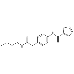 N-(4-{[(2-methoxyethyl)carbamoyl]methyl}phenyl)thiophene-2-carboxamide Structure