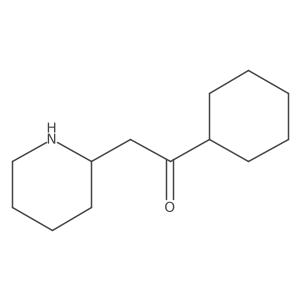 1-Cyclohexyl-2-(piperidin-2-YL)ethan-1-one结构式