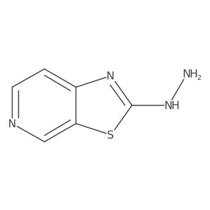 Thiazolo[5,4-c]pyridine, 2-hydrazinyl-结构式