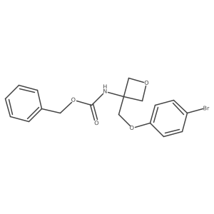 (3-(4-Bromophenoxymethyl)oxetan-3-yl)carbamic acid benzyl ester Structure