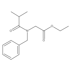 (Benzyl-isobutyryl-amino)-acetic acid ethyl ester Structure
