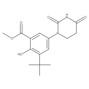 methyl 3-tert-butyl-5-(2,4-dioxotetrahydropyrimidin-1(2H)-yl)-2-hydroxybenzoate Structure