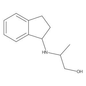 2-[(2,3-dihydro-1H-inden-1-yl)amino]propan-1-ol结构式
