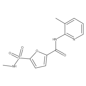 N-(3-methylpyridin-2-yl)-5-(N-methylsulfamoyl)furan-2-carboxamide Structure