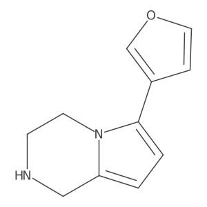 6-Furan-3-yl-1,2,3,4-tetrahydro-pyrrolo[1,2-a]pyrazine Structure