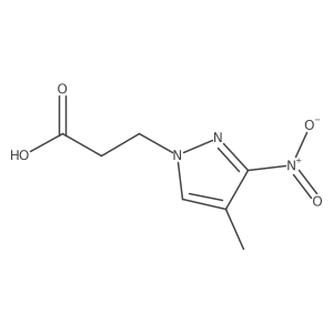 3-(4-methyl-3-nitro-1H-pyrazol-1-yl)propanoic acid Structure