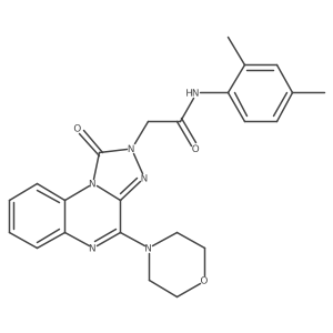 N-(2,4-dimethylphenyl)-2-(4-morpholino-1-oxo-[1,2,4]triazolo[4,3-a]quinoxalin-2(1H)-yl)acetamide结构式