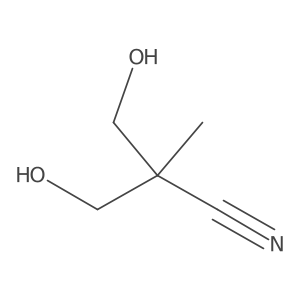 3-Hydroxy-2-(hydroxymethyl)-2-methylpropanenitrile Structure