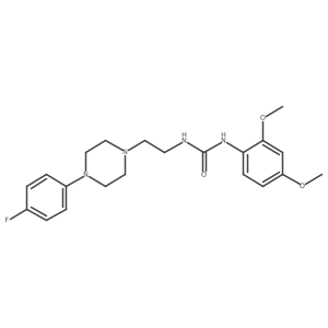 1-(2,4-Dimethoxyphenyl)-3-(2-(4-(4-fluorophenyl)piperazin-1-yl)ethyl)urea Structure
