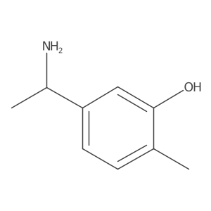 5-[(1r)-1-Aminoethyl]-2-methylphenol结构式