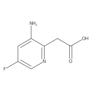 2-(3-Amino-5-fluoropyridin-2-yl)acetic acid Structure