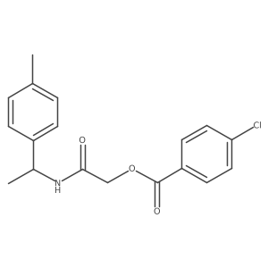 {[1-(4-Methylphenyl)ethyl]carbamoyl}methyl 4-chlorobenzoate Structure