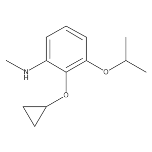 2-Cyclopropoxy-3-isopropoxy-N-methylaniline结构式