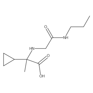 I+/--Methyl-I+/--[[2-oxo-2-(propylamino)ethyl]amino]cyclopropaneacetic acid Structure