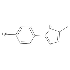 4-(5-methyl-1H-imidazol-2-yl)aniline结构式